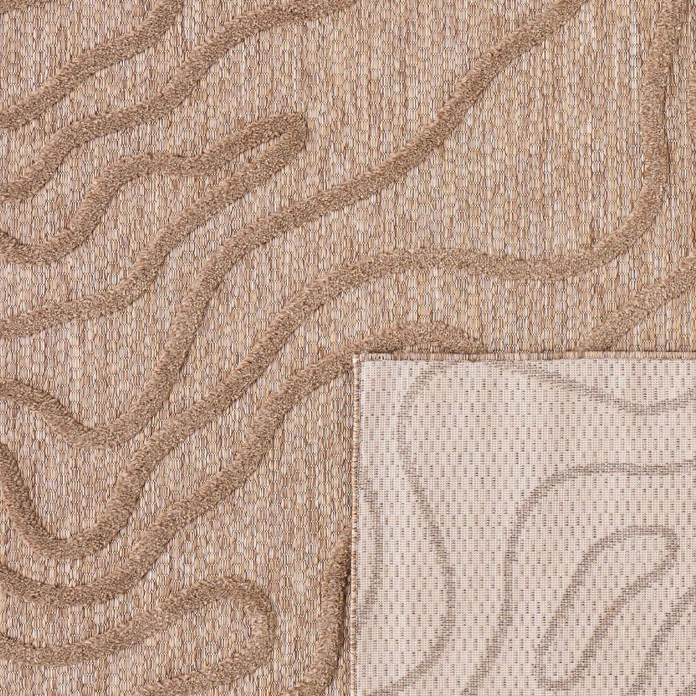 Tapis Santorini 988 - Motif Graphique - Beige - Intérieur / Extérieur