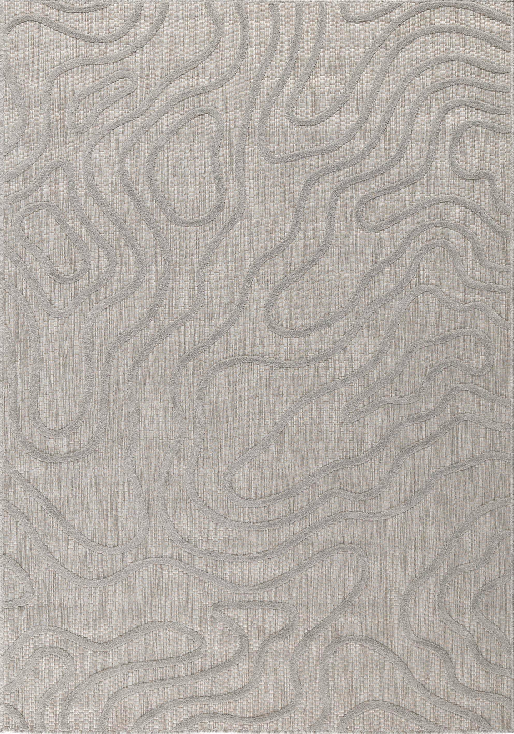 Tapis Santorini 988 - Motif Graphique - Gris - Intérieur / Extérieur