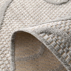 Tapis Santorini 988 - Motif Graphique - Gris - Intérieur / Extérieur