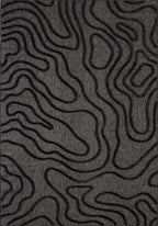 Tapis Santorini 988 - Motif Graphique - Noir - Intérieur / Extérieur
