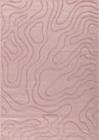 Tapis Santorini 988 - Motif Graphique - Rose - Intérieur / Extérieur