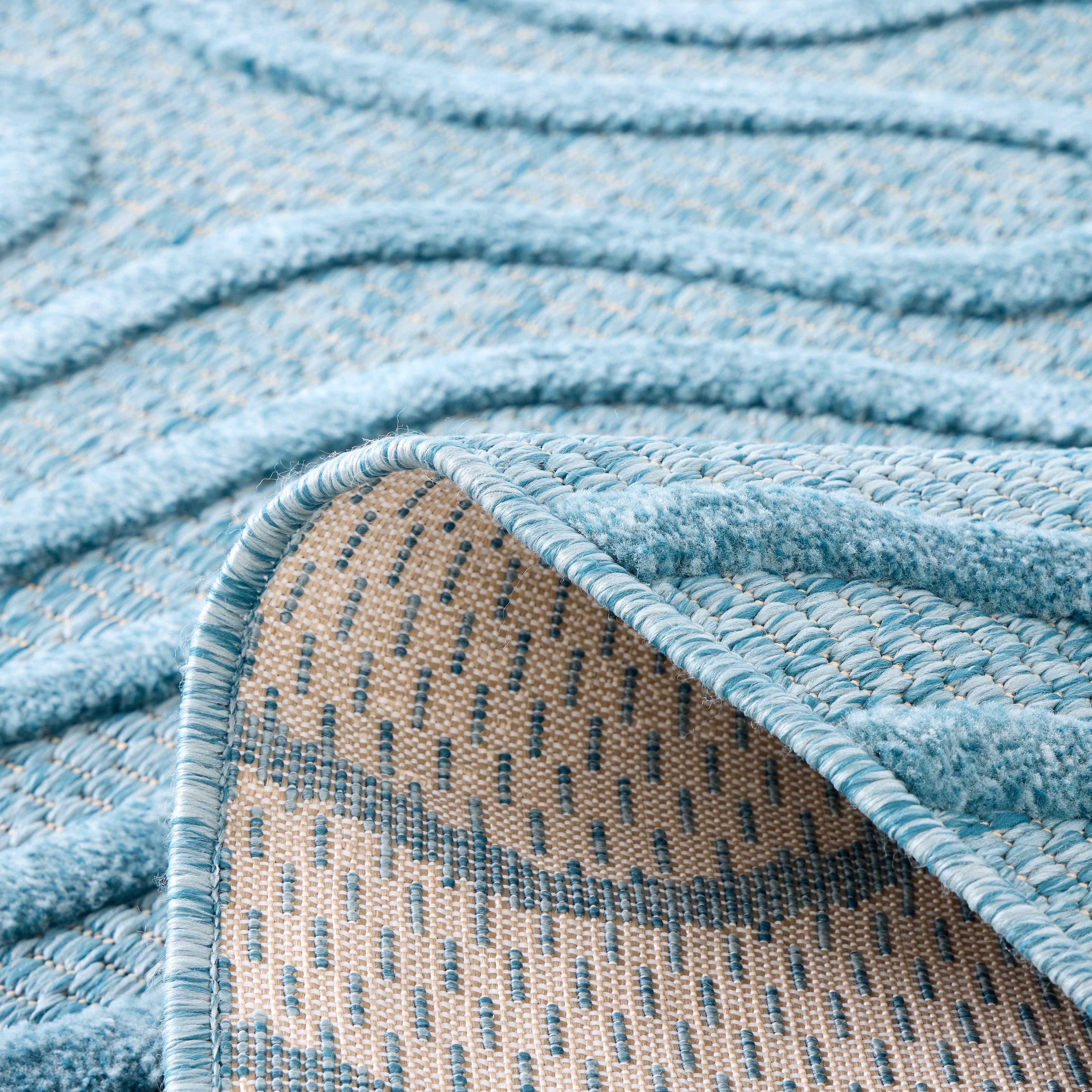 Santorini - Tapis D'Intérieur/Extérieur - Polypropylène - Turquoise