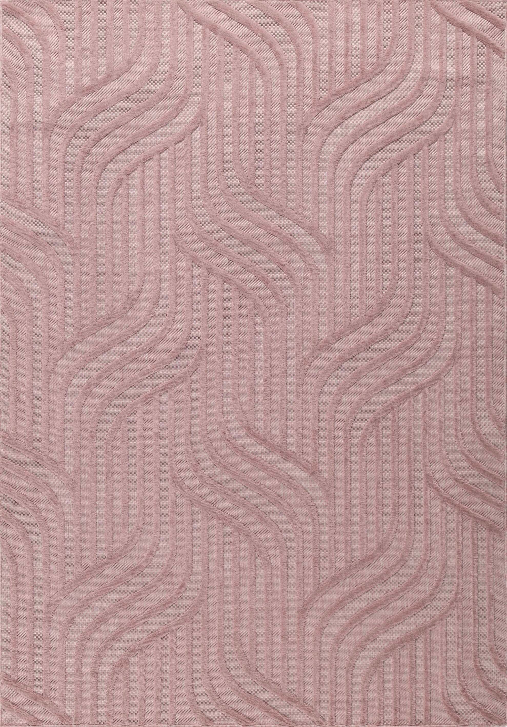 Santorini - Tapis D'Intérieur/Extérieur - Polypropylène - Rose