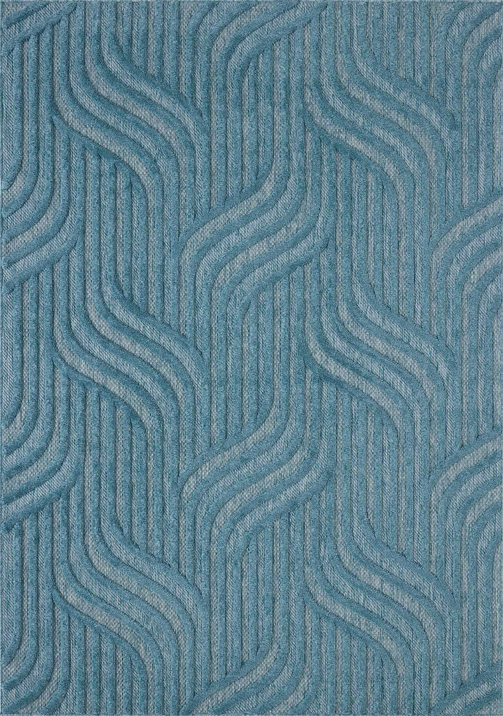 Santorini - Tapis D'Intérieur/Extérieur - Polypropylène - Turquoise