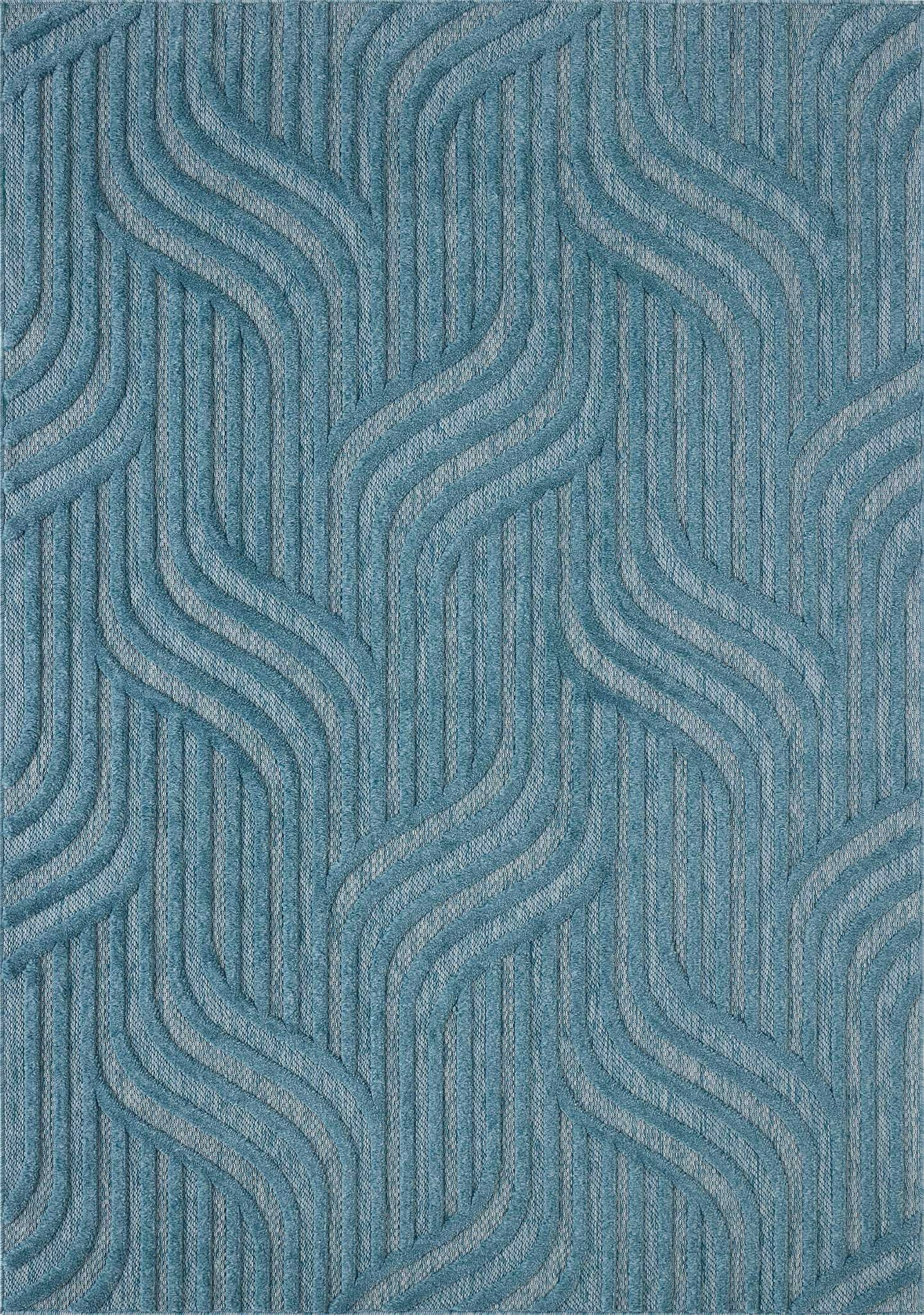 Santorini - Tapis D'Intérieur/Extérieur - Polypropylène - Turquoise