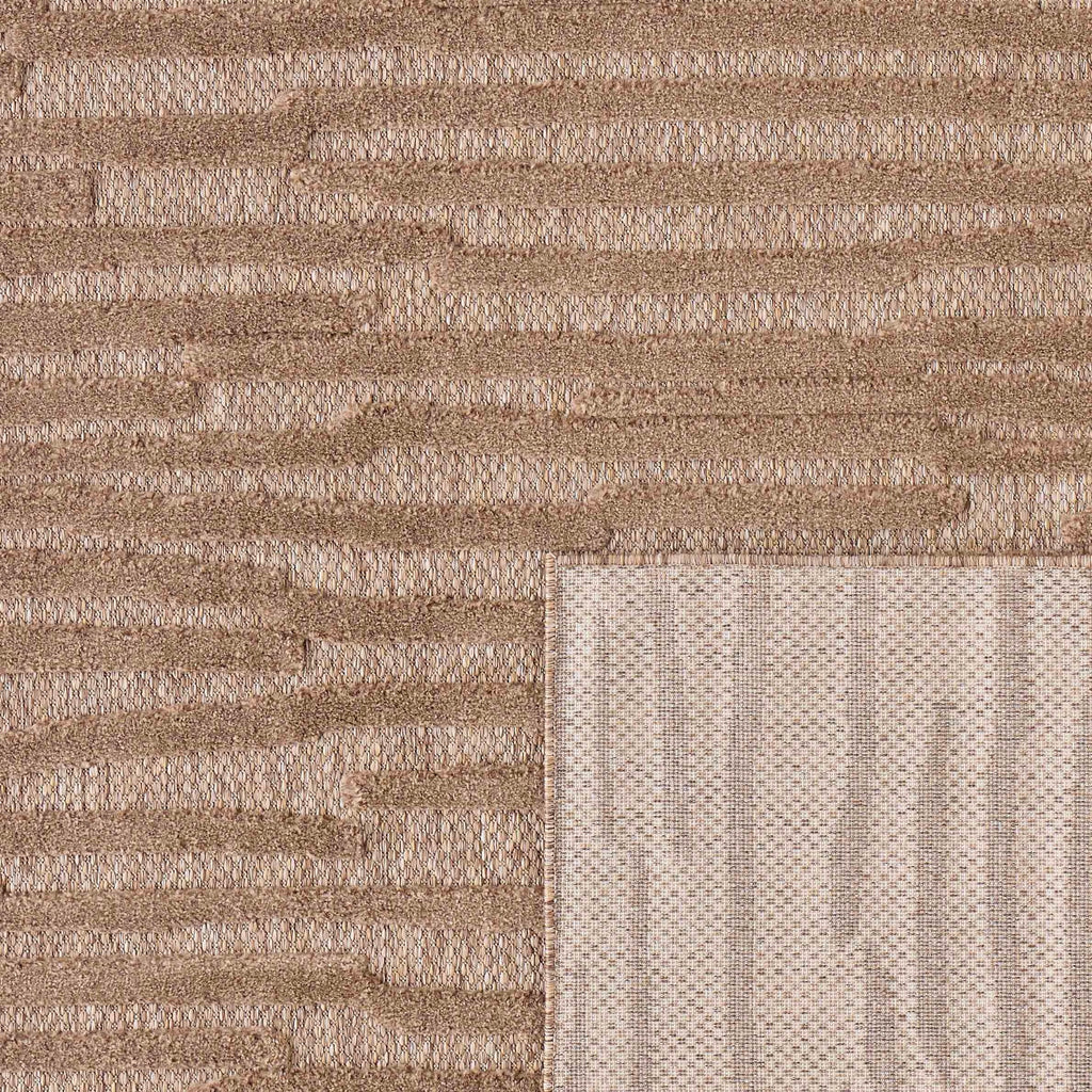 Tapis Santorini 990 - Motif Graphique - Beige - Intérieur / Extérieur