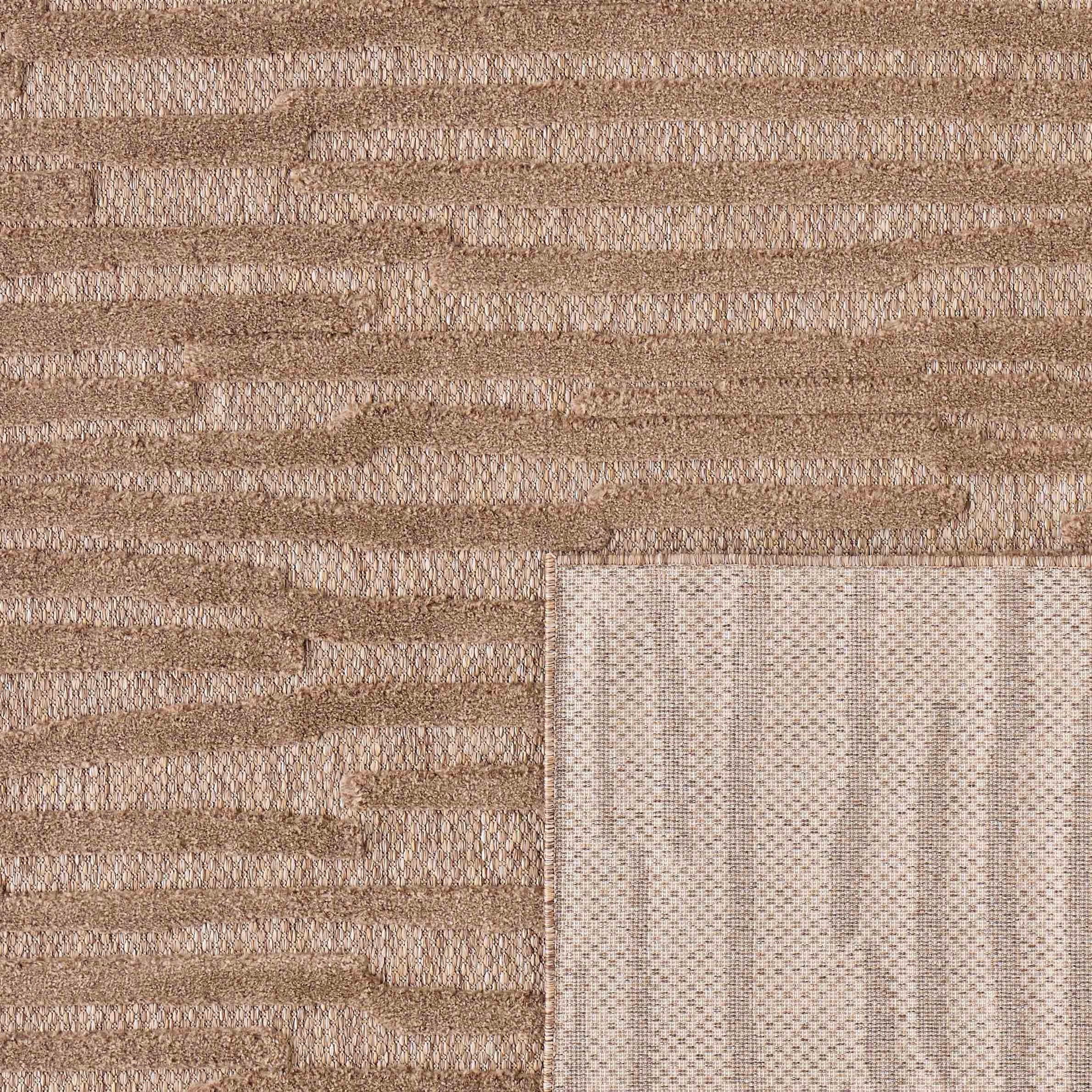 Tapis Santorini 990 - Motif Graphique - Beige - Intérieur / Extérieur