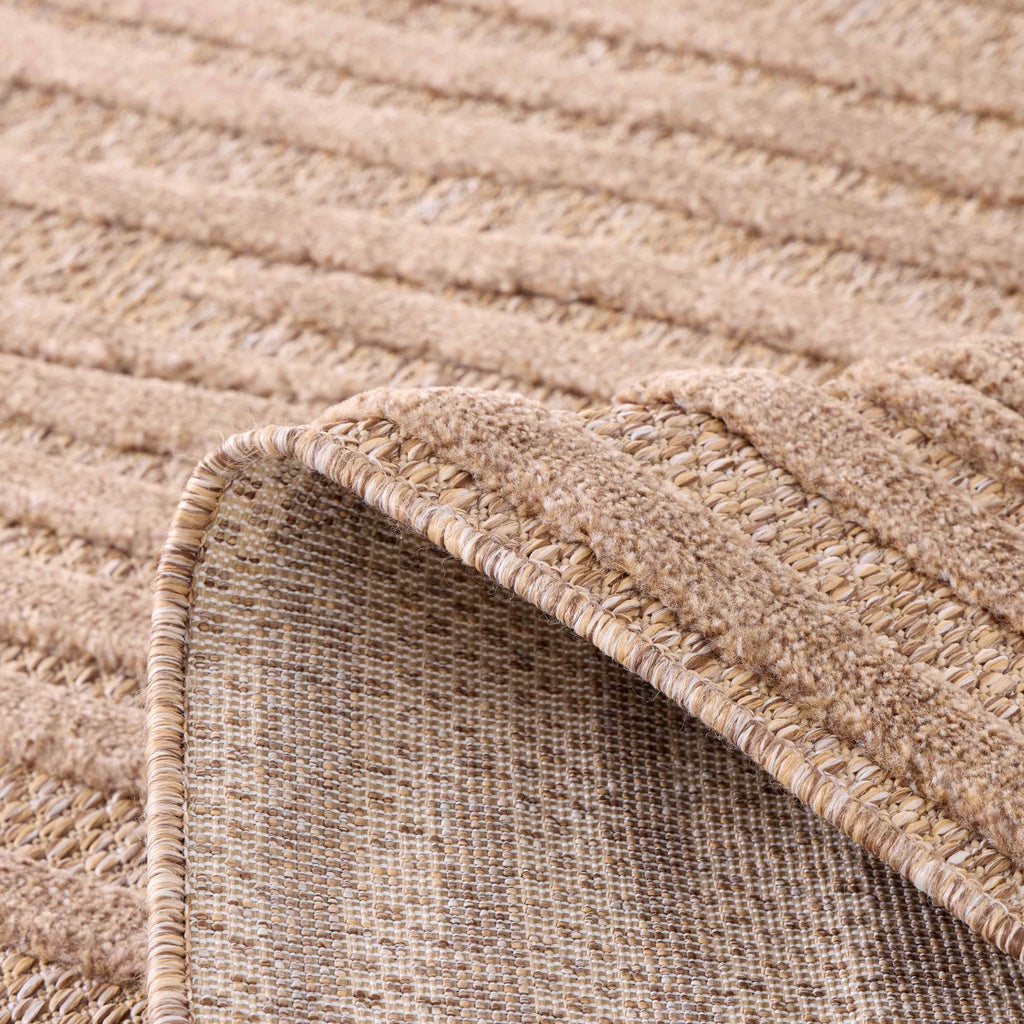 Tapis Santorini 990 - Motif Graphique - Beige - Intérieur / Extérieur
