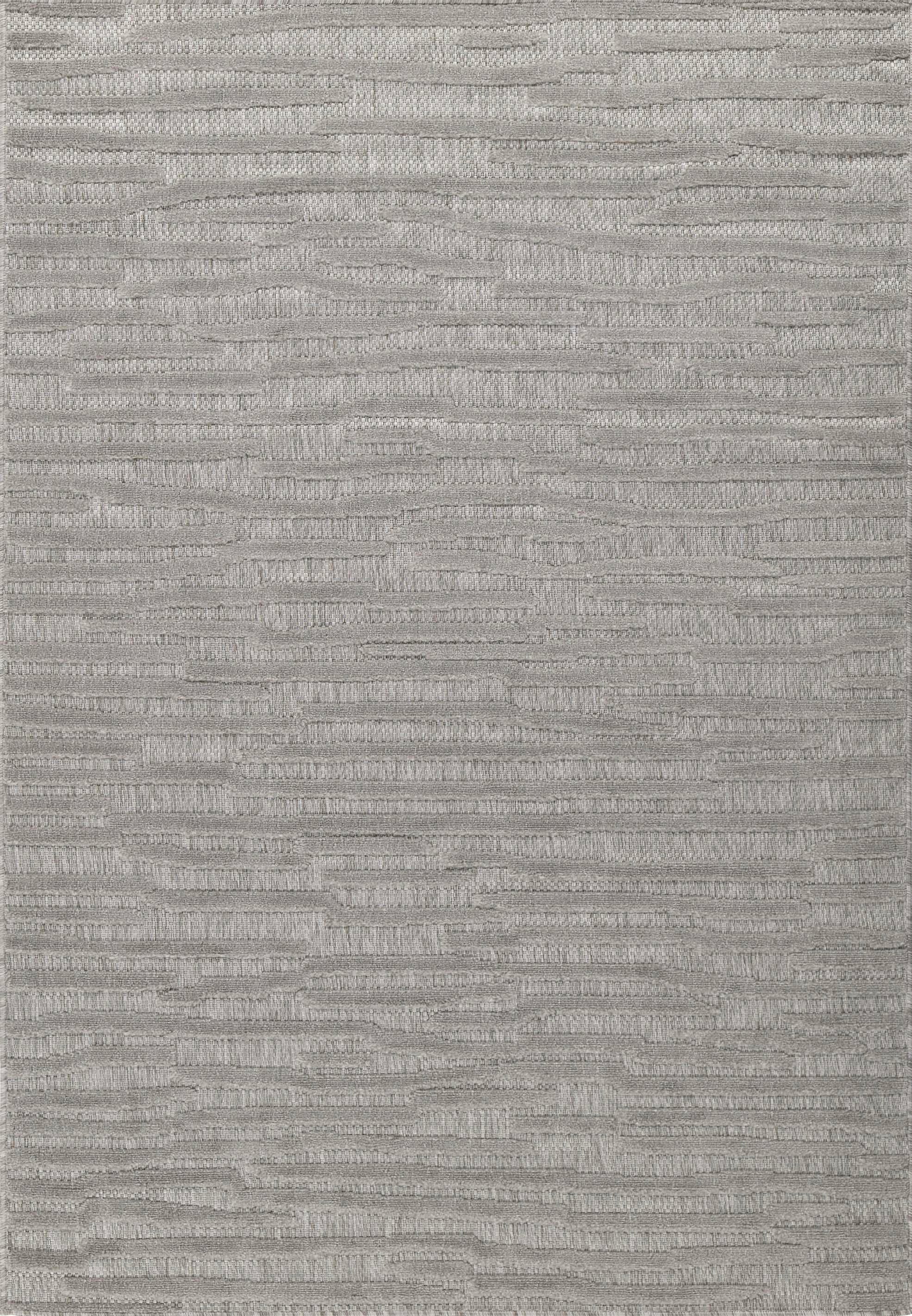 Tapis Santorini 990 - Motif Graphique - Gris - Intérieur / Extérieur