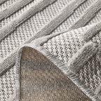 Tapis Santorini 990 - Motif Graphique - Gris - Intérieur / Extérieur