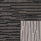 Tapis Santorini 990 - Motif Graphique - Noir - Intérieur / Extérieur