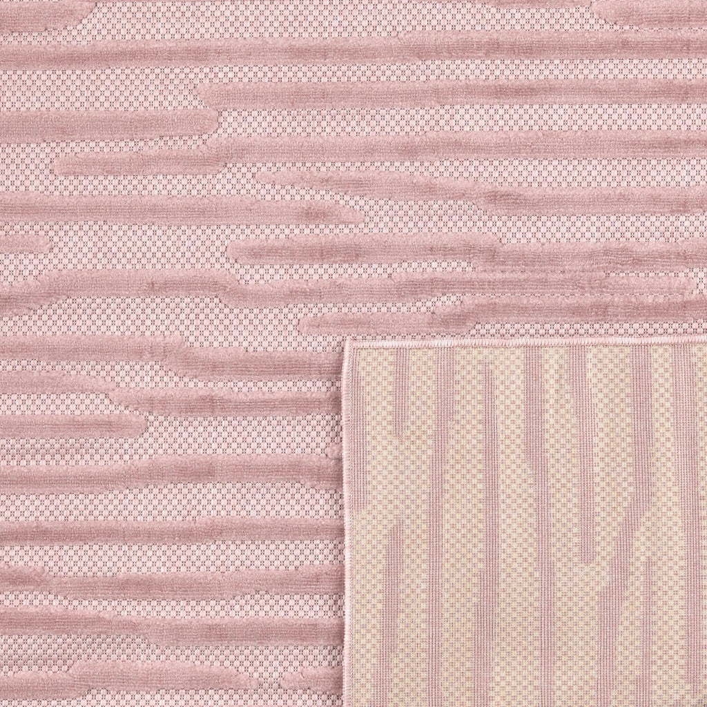 Santorini - Tapis D'Intérieur/Extérieur - Polypropylène - Rose