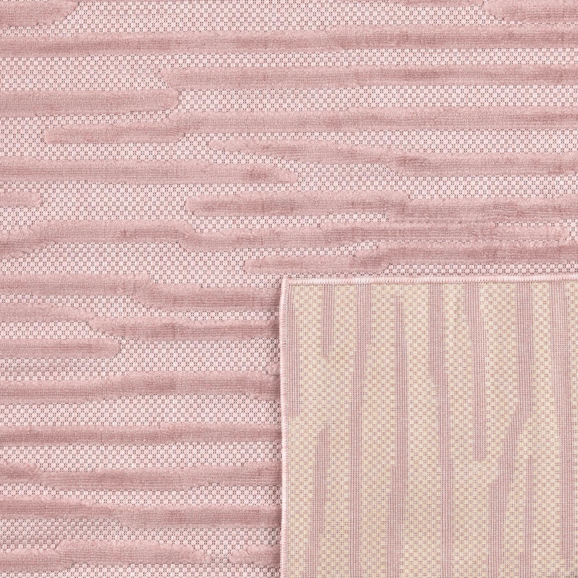 Santorini - Tapis D'Intérieur/Extérieur - Polypropylène - Rose