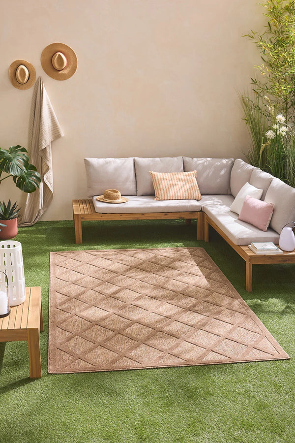 Santorini - Tapis D'Intérieur/Extérieur - Polypropylène - Beige