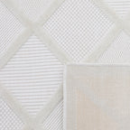 Santorini - Tapis D'Intérieur/Extérieur - Polypropylène - Blanc