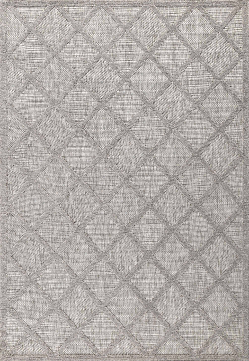 Santorini - Tapis D'Intérieur/Extérieur - Polypropylène - Gris