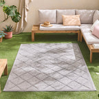 Santorini - Tapis D'Intérieur/Extérieur - Polypropylène - Gris