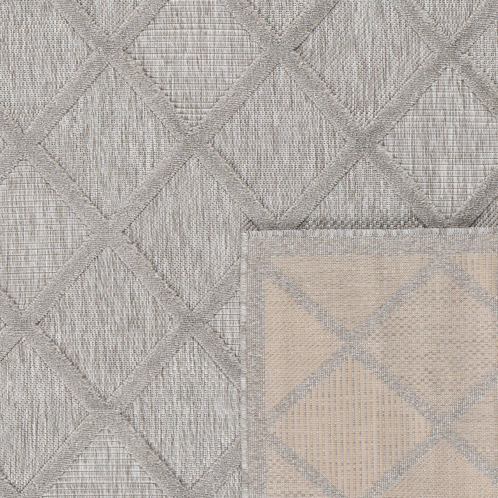 Santorini - Tapis D'Intérieur/Extérieur - Polypropylène - Gris