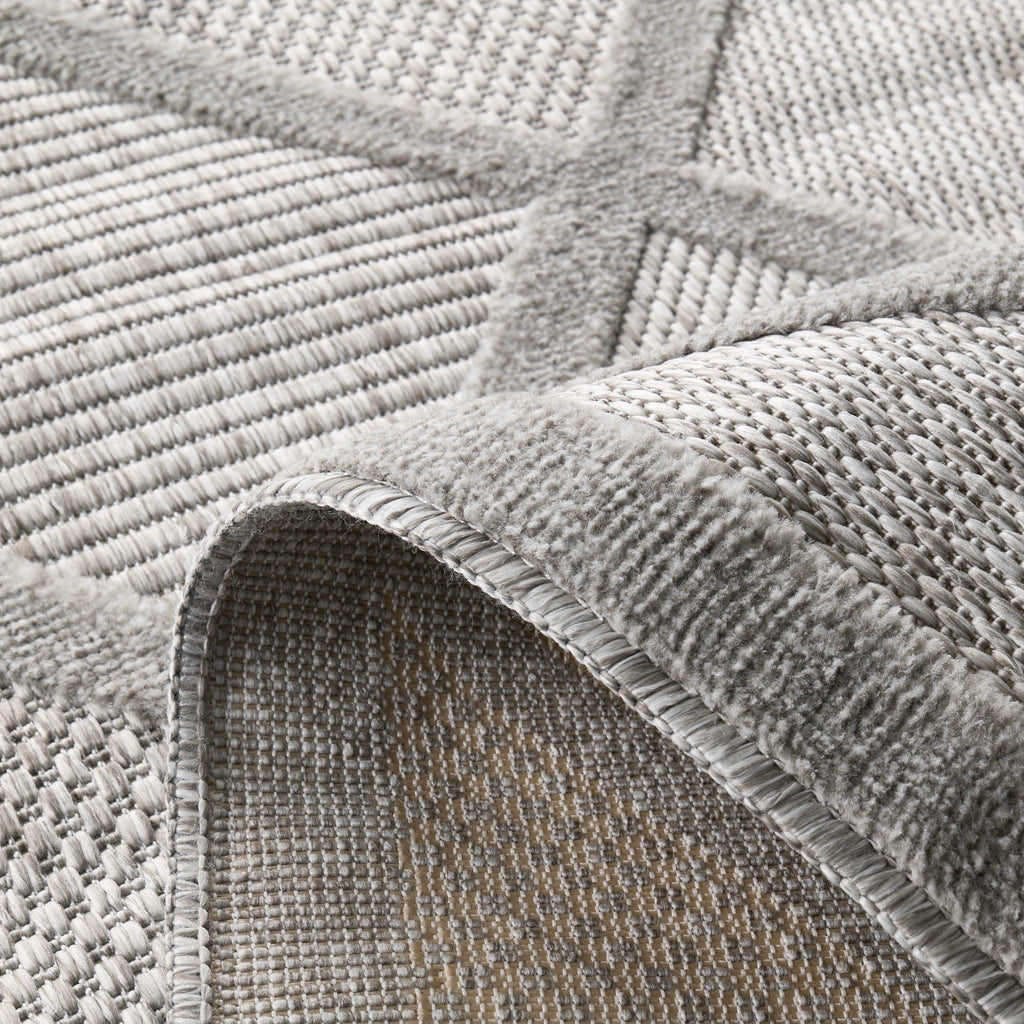 Santorini - Tapis D'Intérieur/Extérieur - Polypropylène - Gris