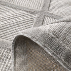 Santorini - Tapis D'Intérieur/Extérieur - Polypropylène - Gris