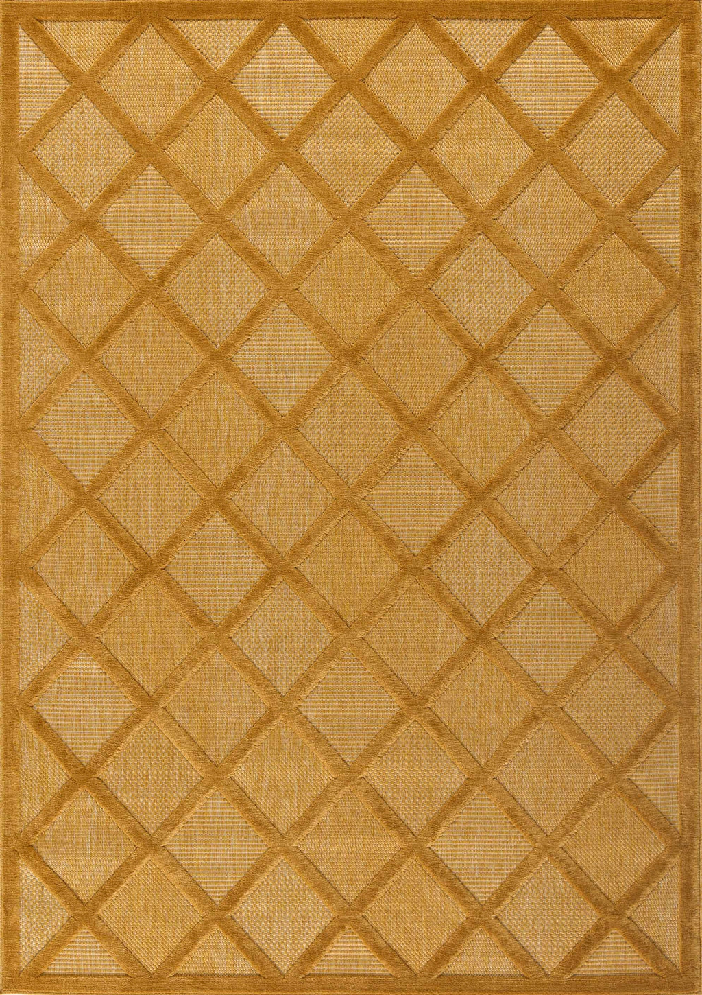 Santorini - Tapis D'Intérieur/Extérieur - Polypropylène - Jaune