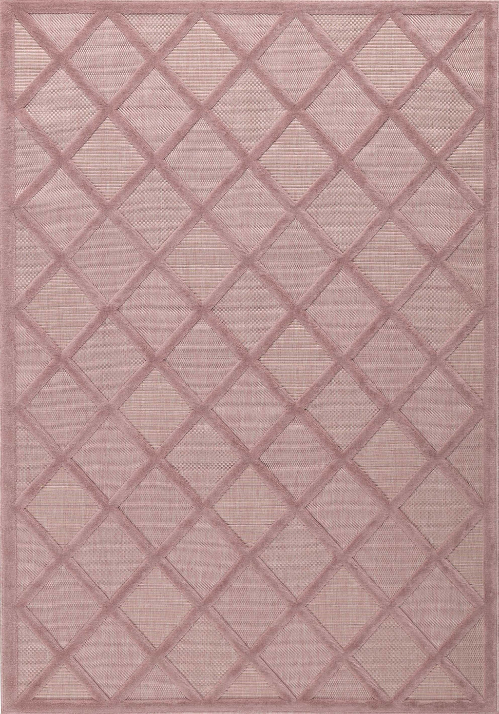 Santorini - Tapis D'Intérieur/Extérieur - Polypropylène - Rose