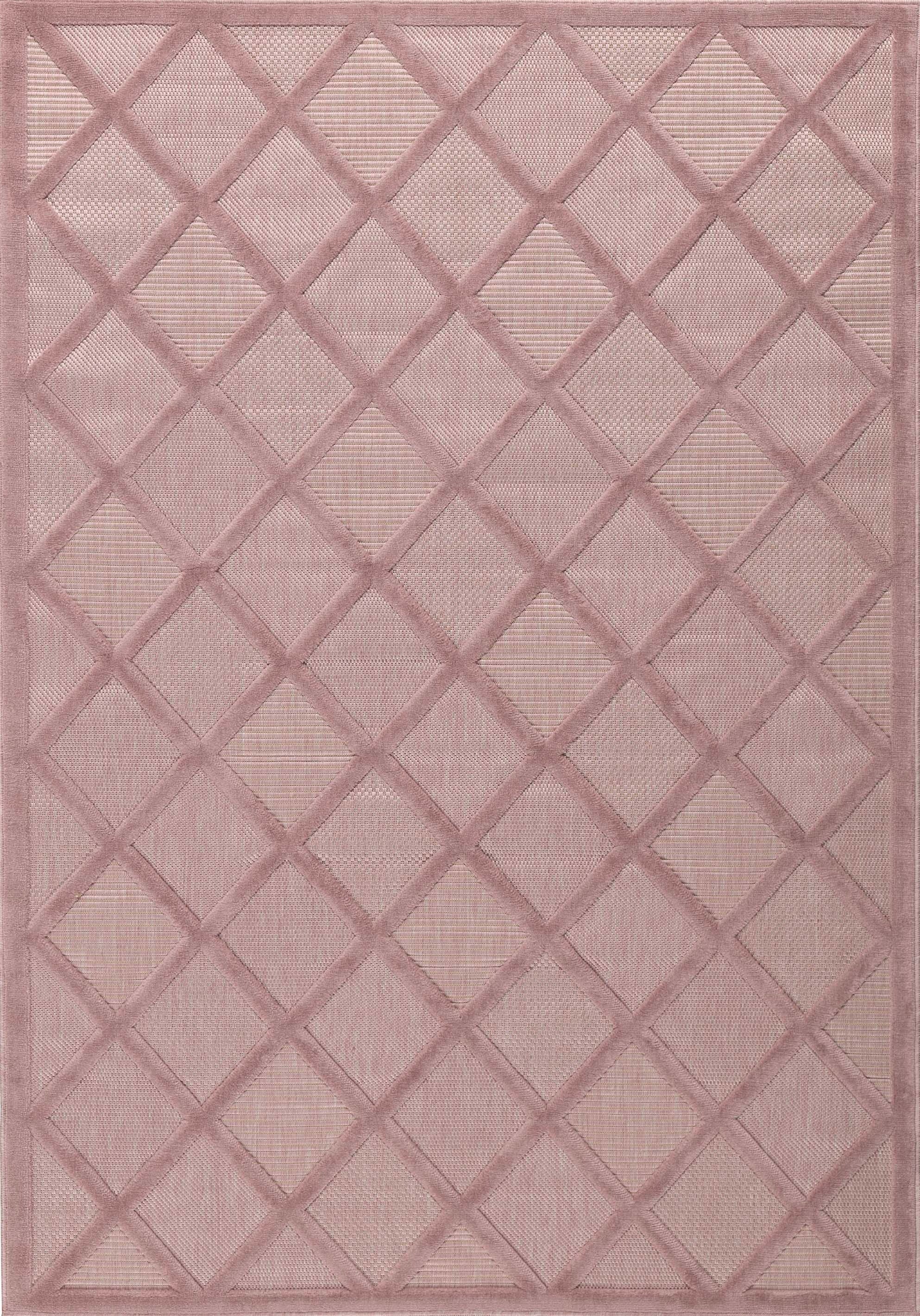 Santorini - Tapis D'Intérieur/Extérieur - Polypropylène - Rose