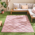 Santorini - Tapis D'Intérieur/Extérieur - Polypropylène - Rose