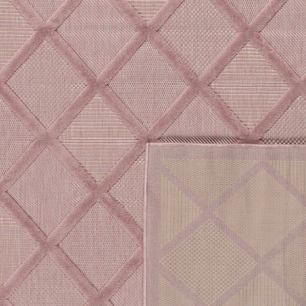 Santorini - Tapis D'Intérieur/Extérieur - Polypropylène - Rose