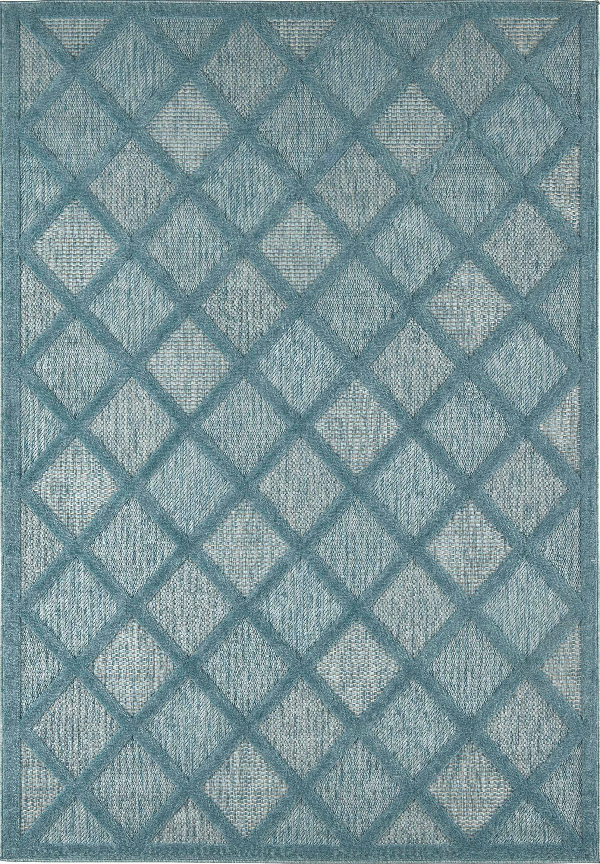 Santorini - Tapis D'Intérieur/Extérieur - Polypropylène - Turquoise