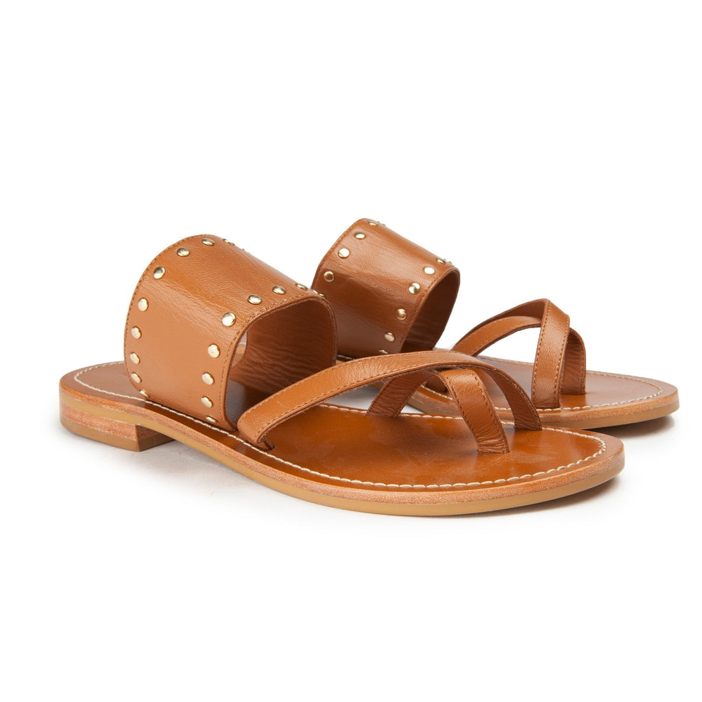 Couleur Pourpre - Sandales Monba - Camel