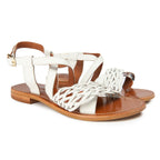 Couleur Pourpre - Sandales Surty - Blanc