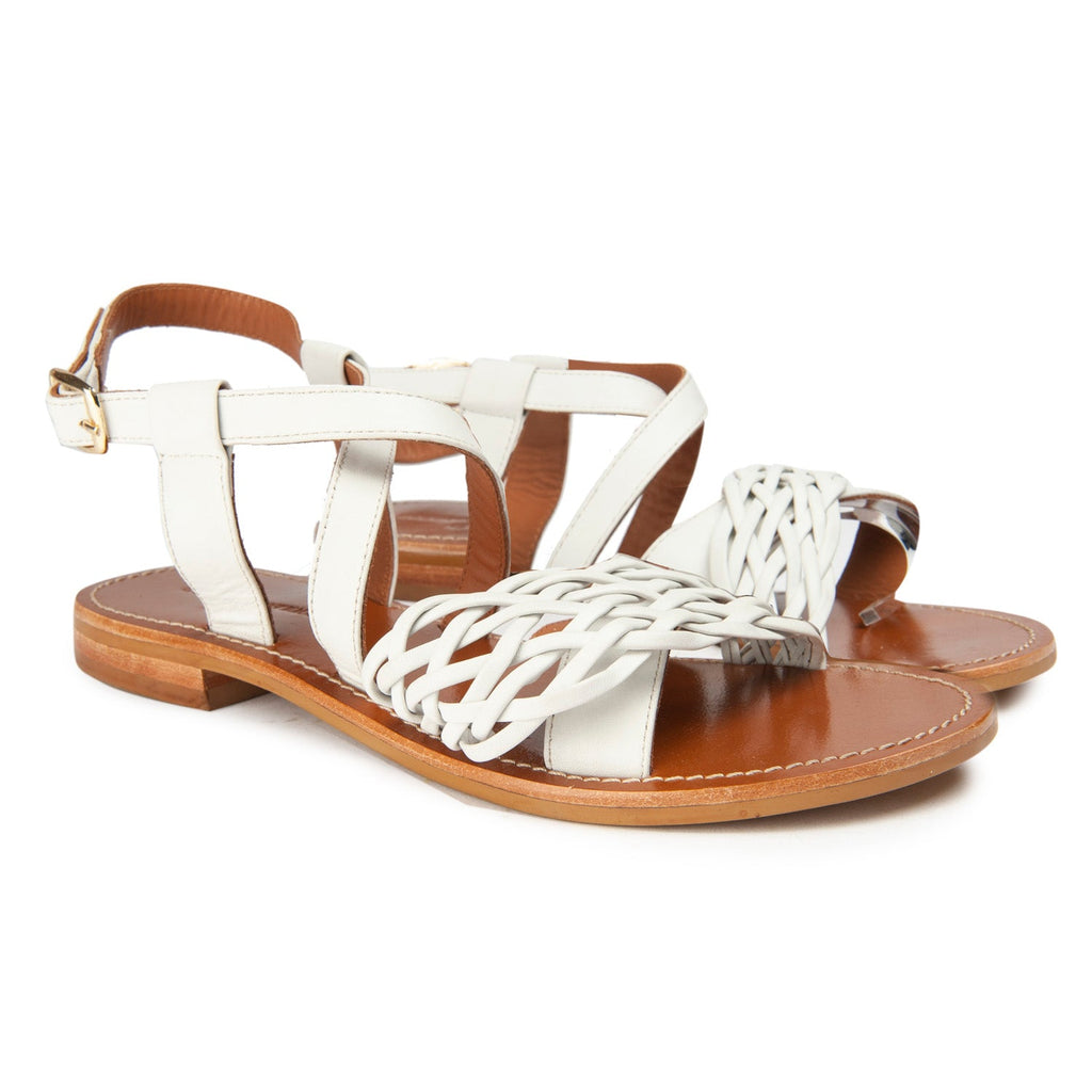 Couleur Pourpre - Sandales Surty - Blanc