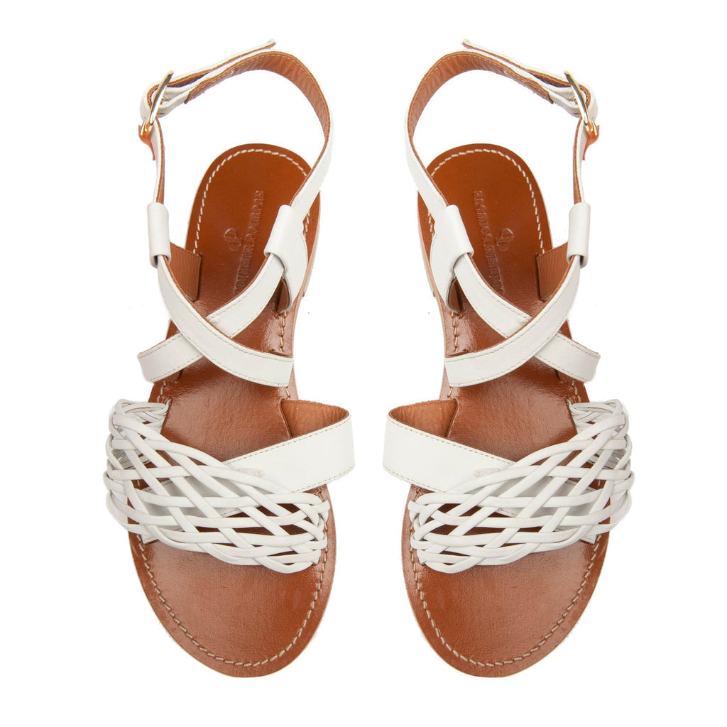Couleur Pourpre - Sandales Surty - Blanc
