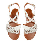 Couleur Pourpre - Sandales Surty - Blanc