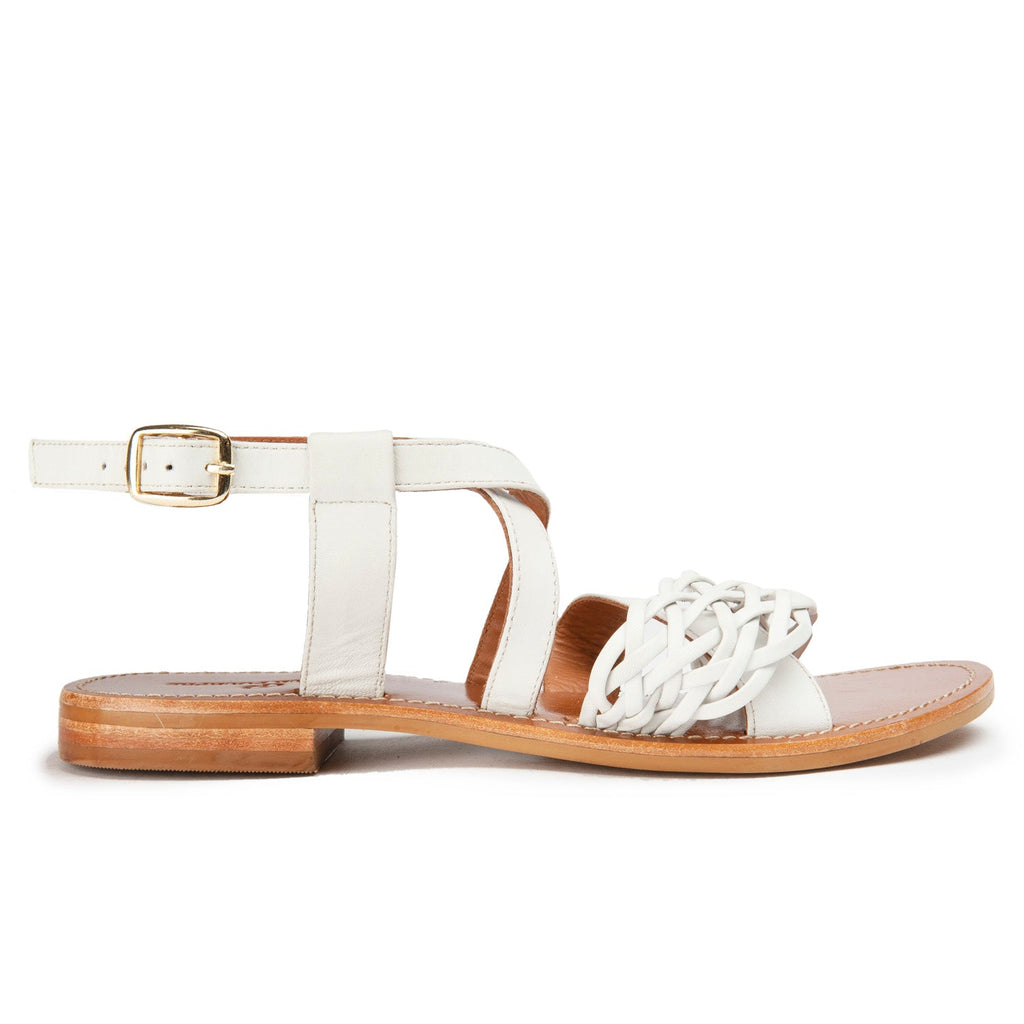 Couleur Pourpre - Sandales Surty - Blanc