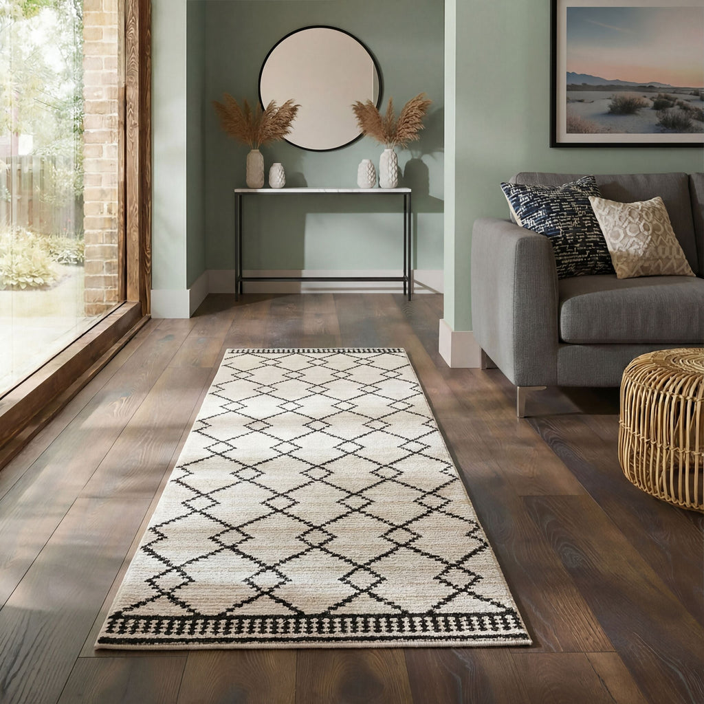 Allia Diamond - Tapis Moderne De Couloir