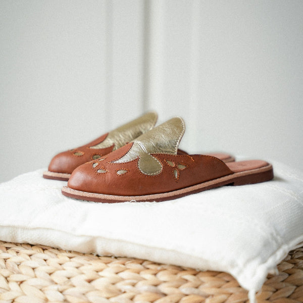 Mules Santiago - Noisette Champagne