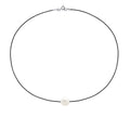 Collier "Lien D'Amour" En Nylon Tressé De Couleur Noire - Quepos