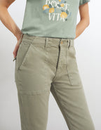 Reiko - Pantalon Boy Scarlett - Thyme - Femme
