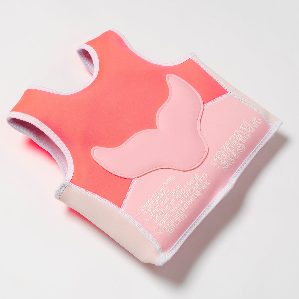 Gilet De Bain Melody La Sirène - Fraise Fluo