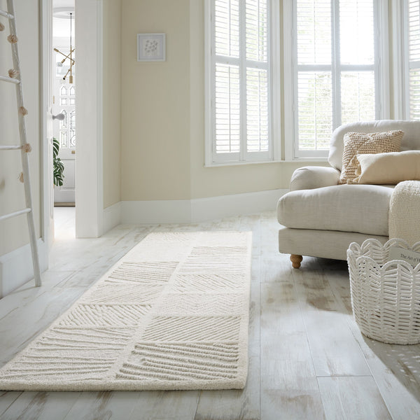 Blocks Relief - Tapis En Laine De Couloir