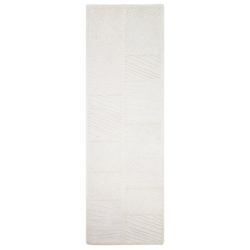 Blocks Relief - Tapis En Laine De Couloir