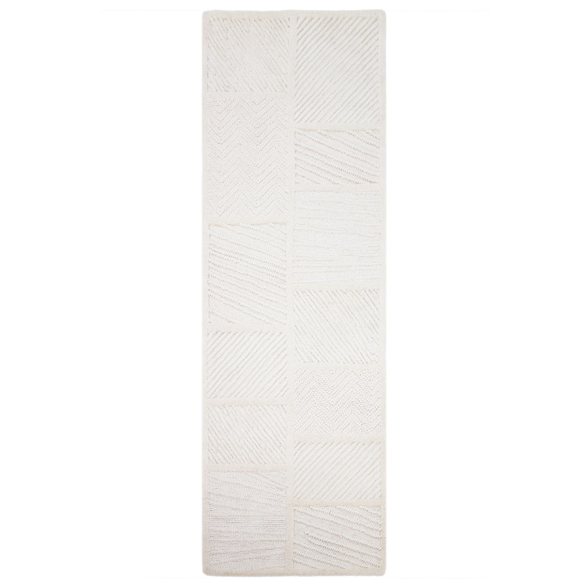 Blocks Relief - Tapis En Laine De Couloir