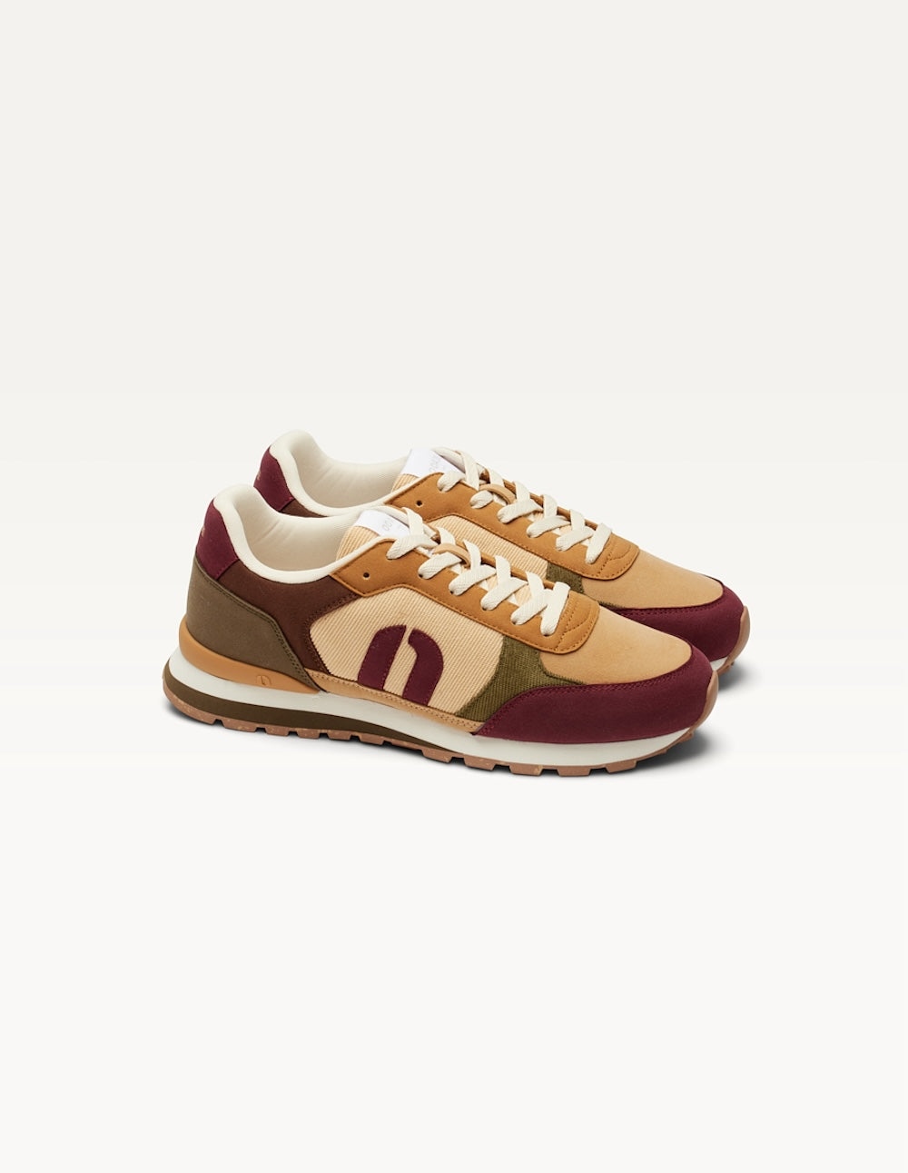 Baskets Basses Adrien - Pourpre Beige Ambre - Homme