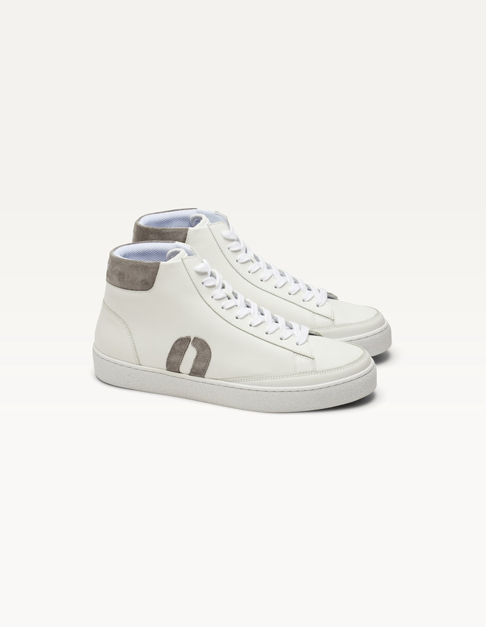 Baskets Montantes Alexis - Blanc Gris Clair