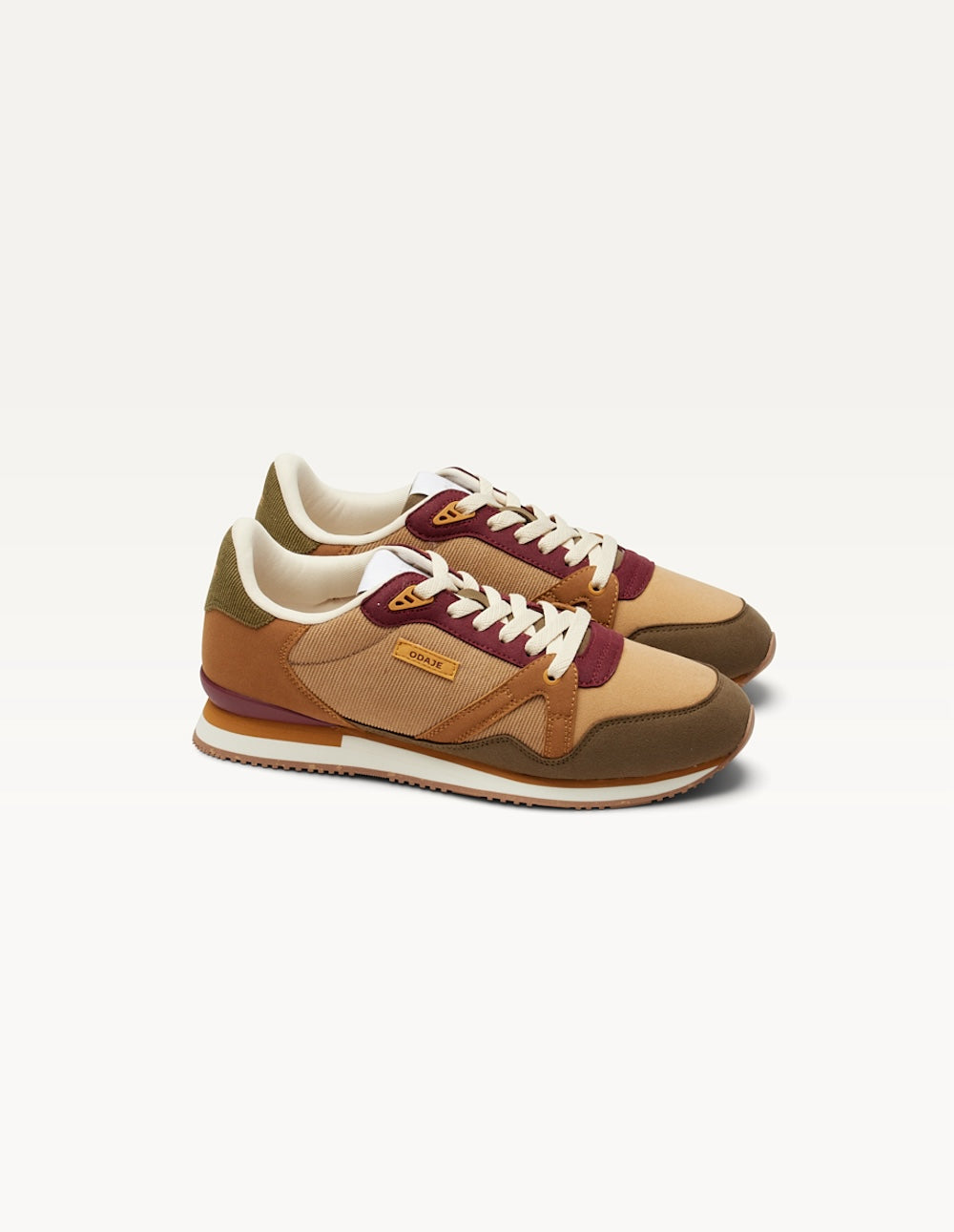 Baskets Basses André - Kaki Beige Marron Clair - Homme