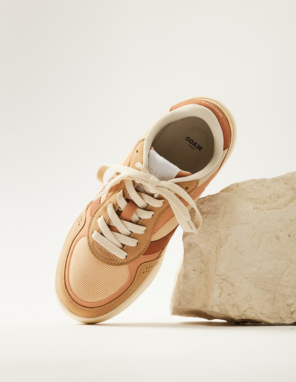 Baskets Basses Axelle - Beige Pêche Crème - Femme