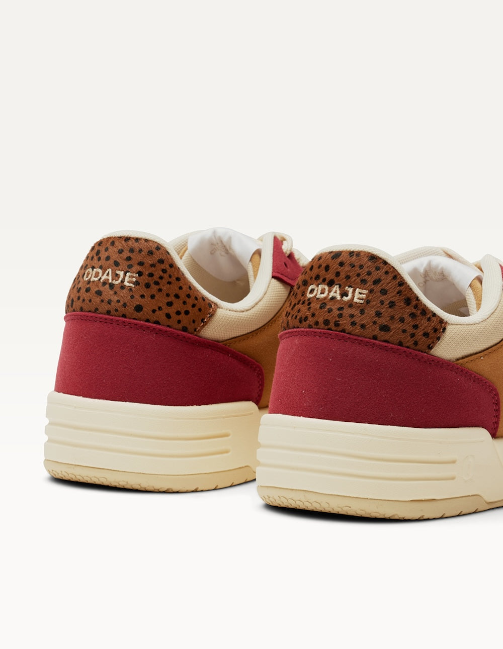 Baskets Basses Axelle - Bordeaux Ambre Beige - Femme
