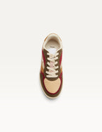 Baskets Basses Axelle - Kaki Bordeaux Crème - Femme